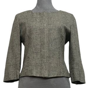 Vintage Les Copains Tweed Pattern Evening Jacket